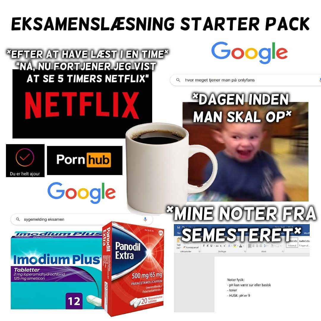 Er vi glar til december aka. eksamenslæsningshelvede?