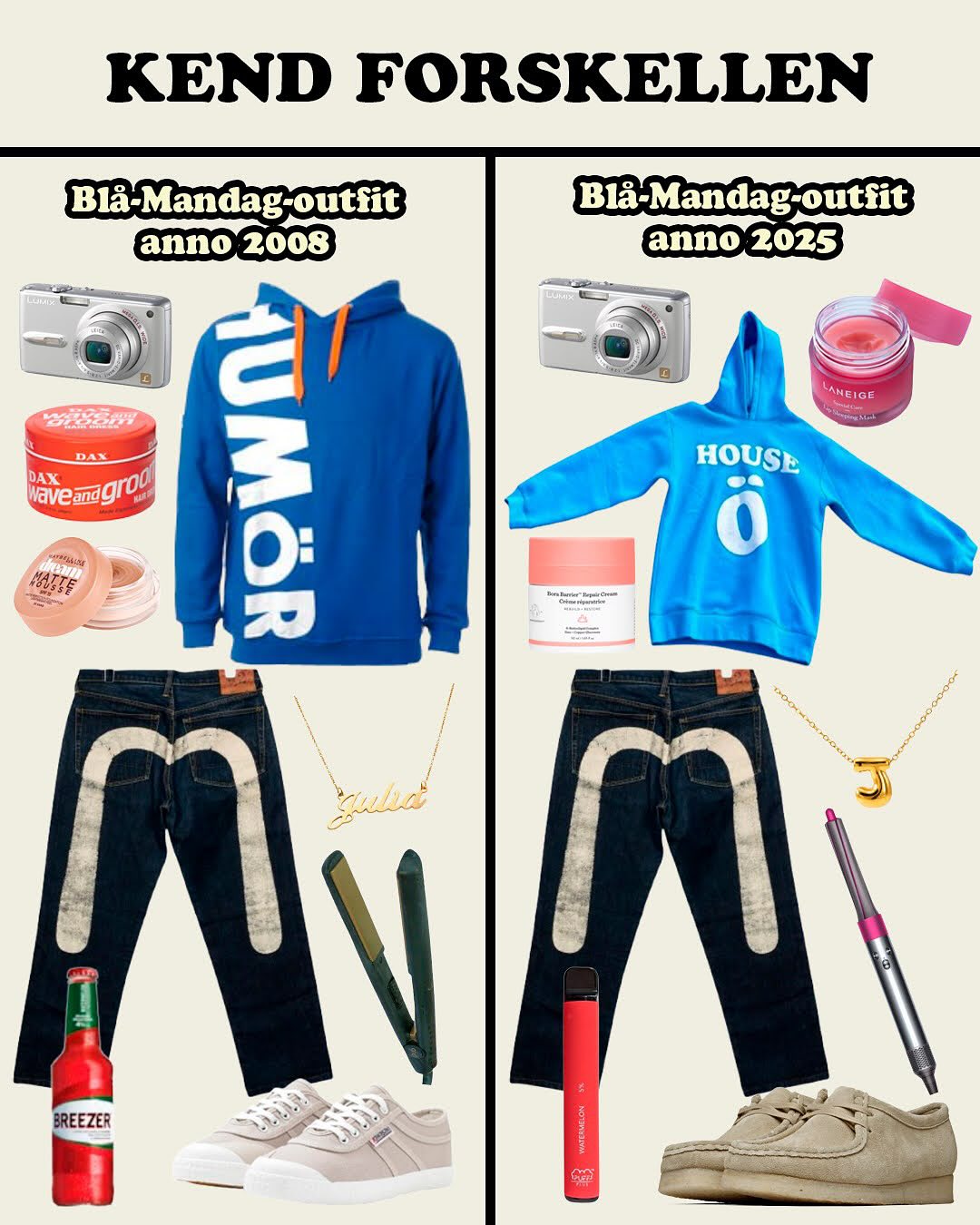 Får det fysisk dårligt, når jeg tænker tilbage på mit Blå Mandags outfit